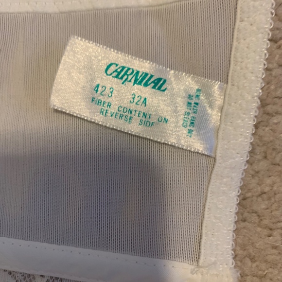 Rare Find! Merry Widow 32 A - Carnival Lace Bustier Has Underwire - Picture 4 of 7